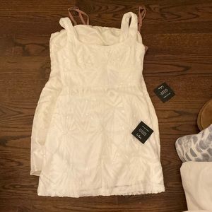 -Formal white sparkely dress